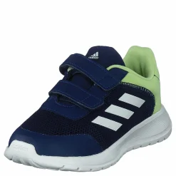 adidas Tensaur Run Shoes Dark Blue / Core White / Pulse Lime Blå Hot