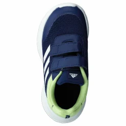 adidas Tensaur Run Shoes Dark Blue / Core White / Pulse Lime Blå Hot
