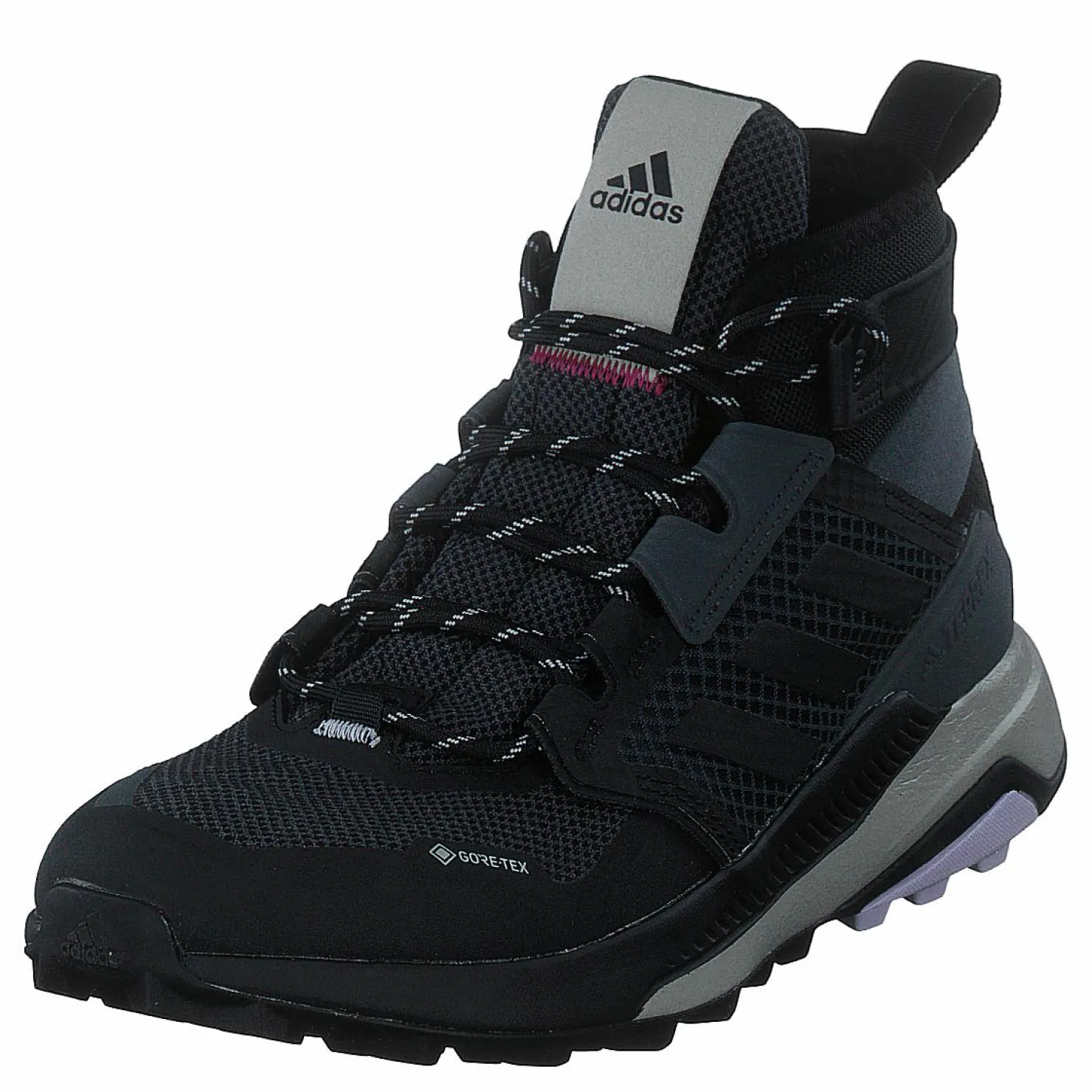 adidas Terrex Trailmaker Mid GORE-TEX Shoes Grey Six / Core Black / Purple Tint Svart Sale