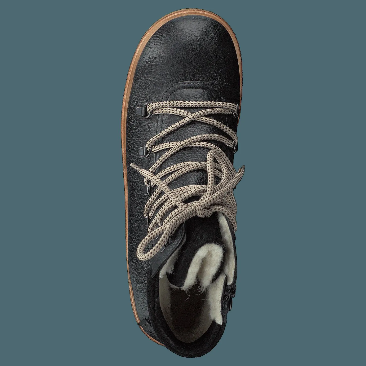 Angulus Tex-boot With Laces And Zipper Black Svart New