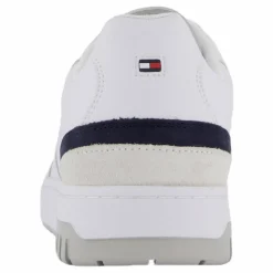 Tommy Hilfiger Th Basket Street Leather White Vit Sale