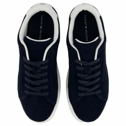 Tommy Hilfiger Th Court Better Suede Blue Svart Hot