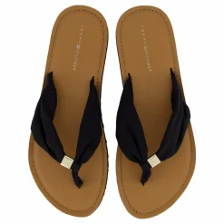 Tommy Hilfiger Th Elevated Beach Sandal Svart Discount
