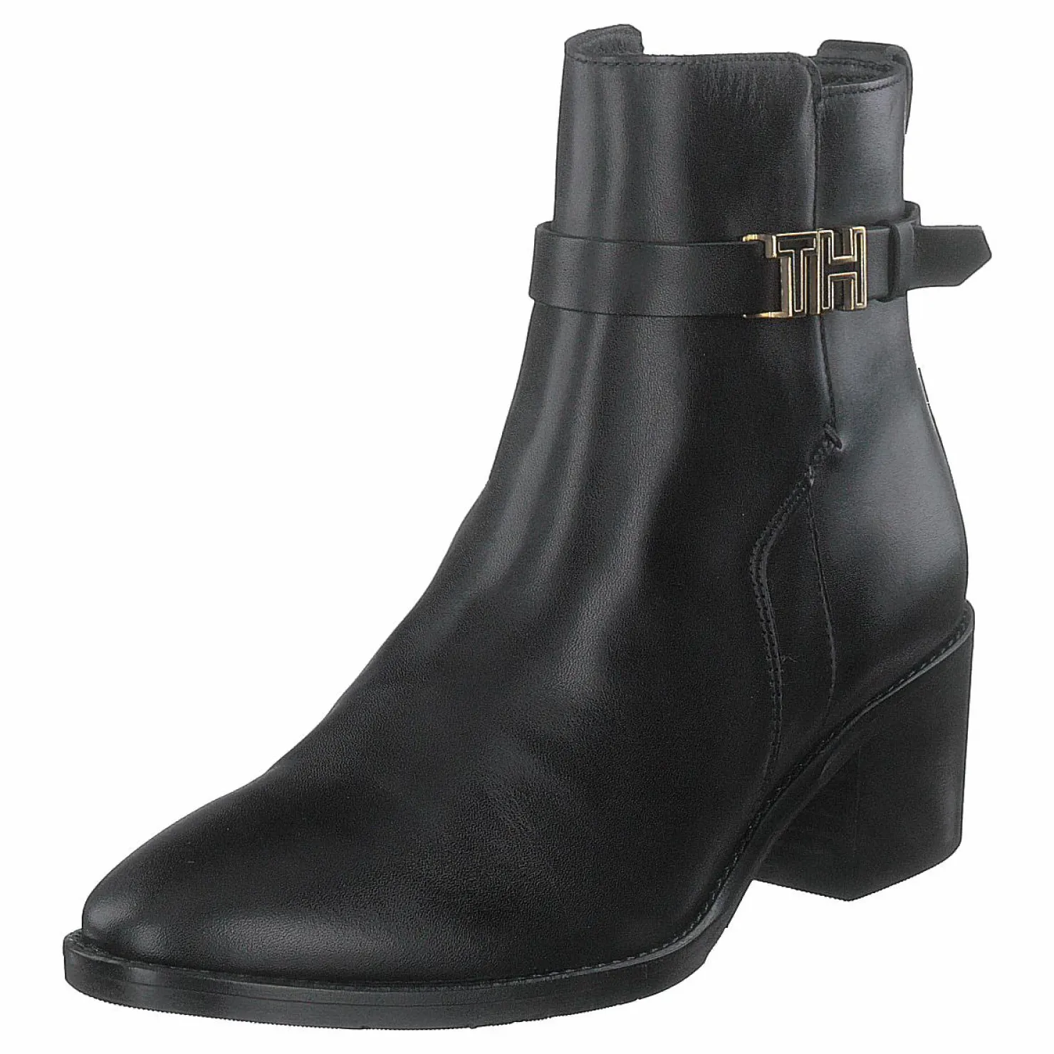 Tommy Hilfiger Th Hardware Leather Black Grå Clearance