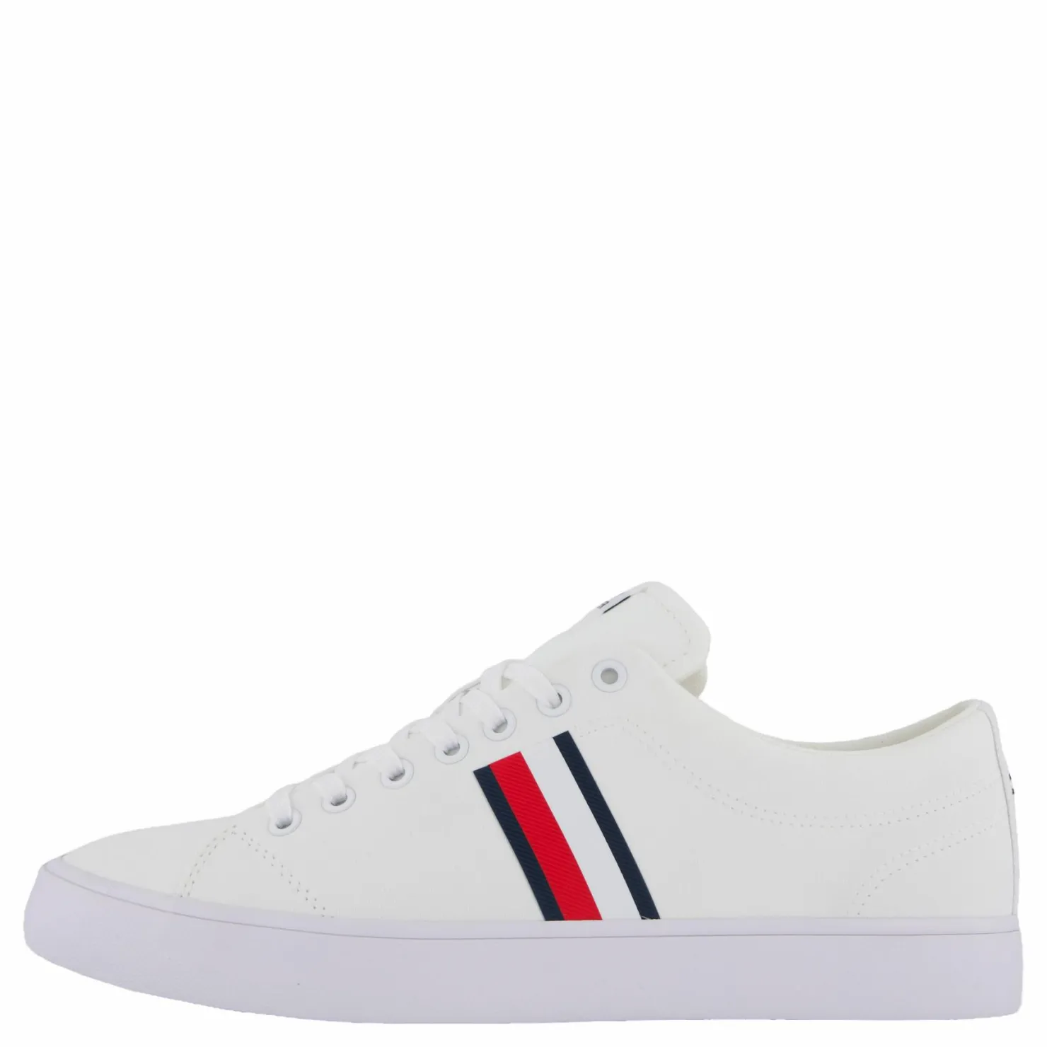 Tommy Hilfiger Th Hi Vulc Low Core Stripes Me White Vit Outlet