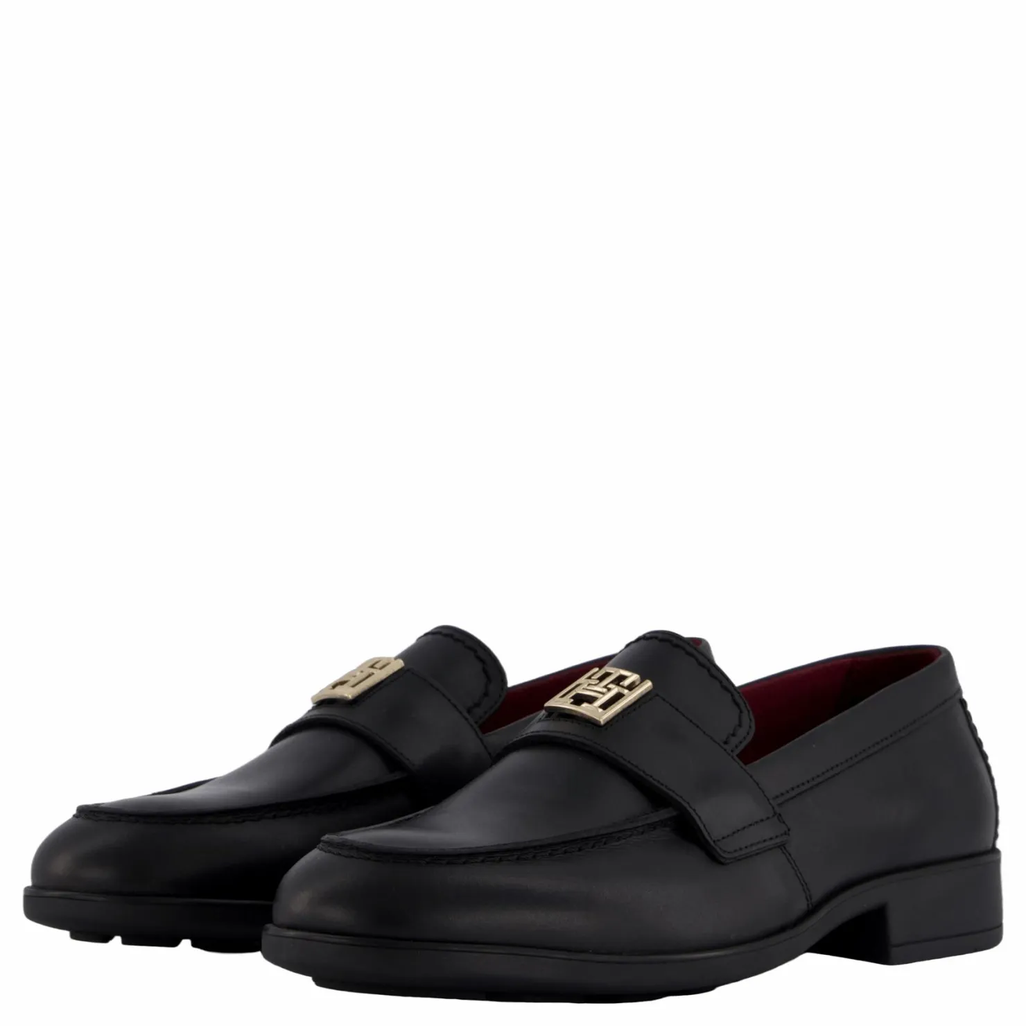 Tommy Hilfiger Th Leather Classic Loafer Black Svart