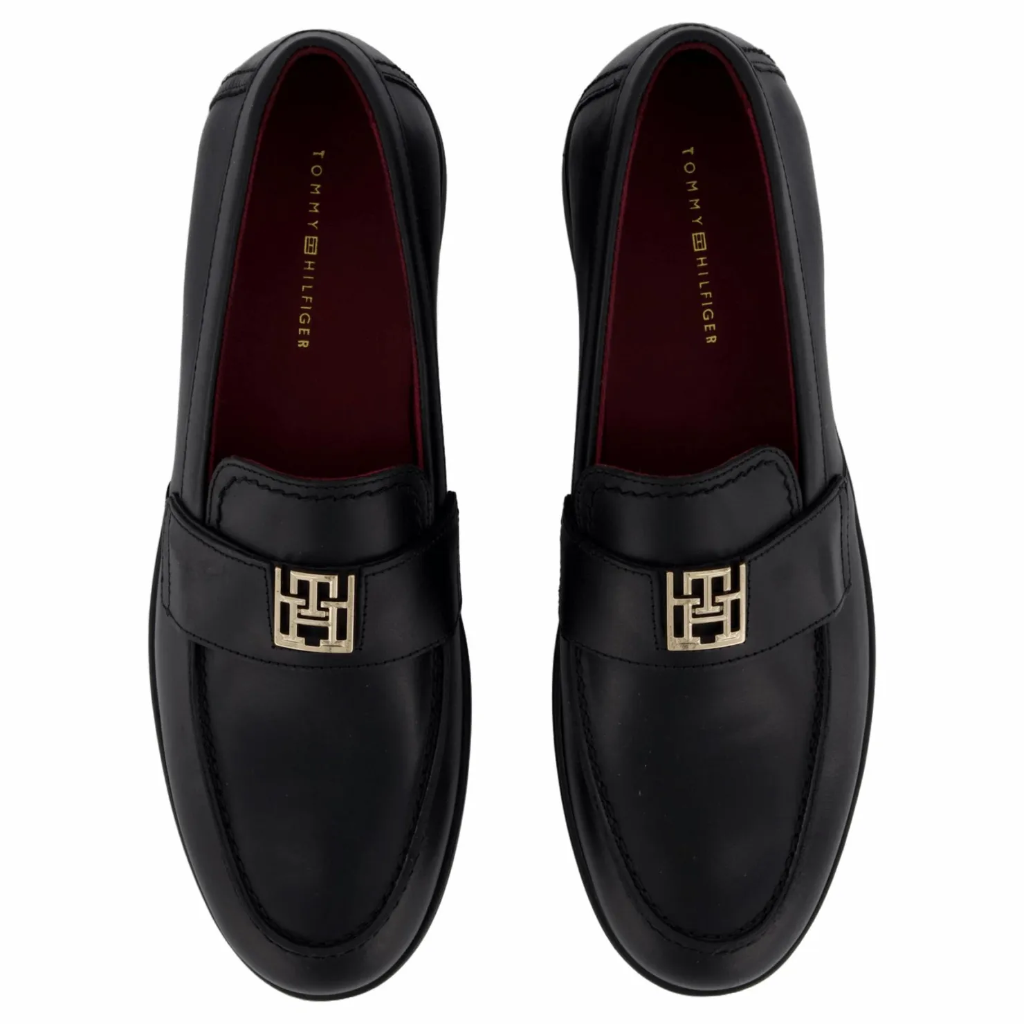 Tommy Hilfiger Th Leather Classic Loafer Black Svart