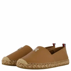 Tommy Hilfiger Th Leather Flat Espadrille Brown Online