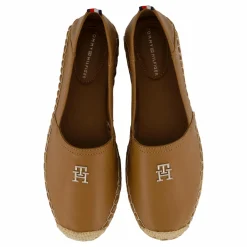 Tommy Hilfiger Th Leather Flat Espadrille Brown Online