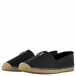 Tommy Hilfiger Th Logo Leather Espadrille Black Svart Sale