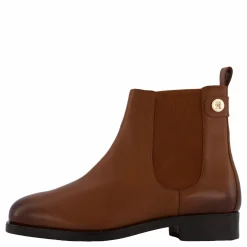 Tommy Hilfiger Th Stud Leather Low Chelsea Cognac Brown Brun Online