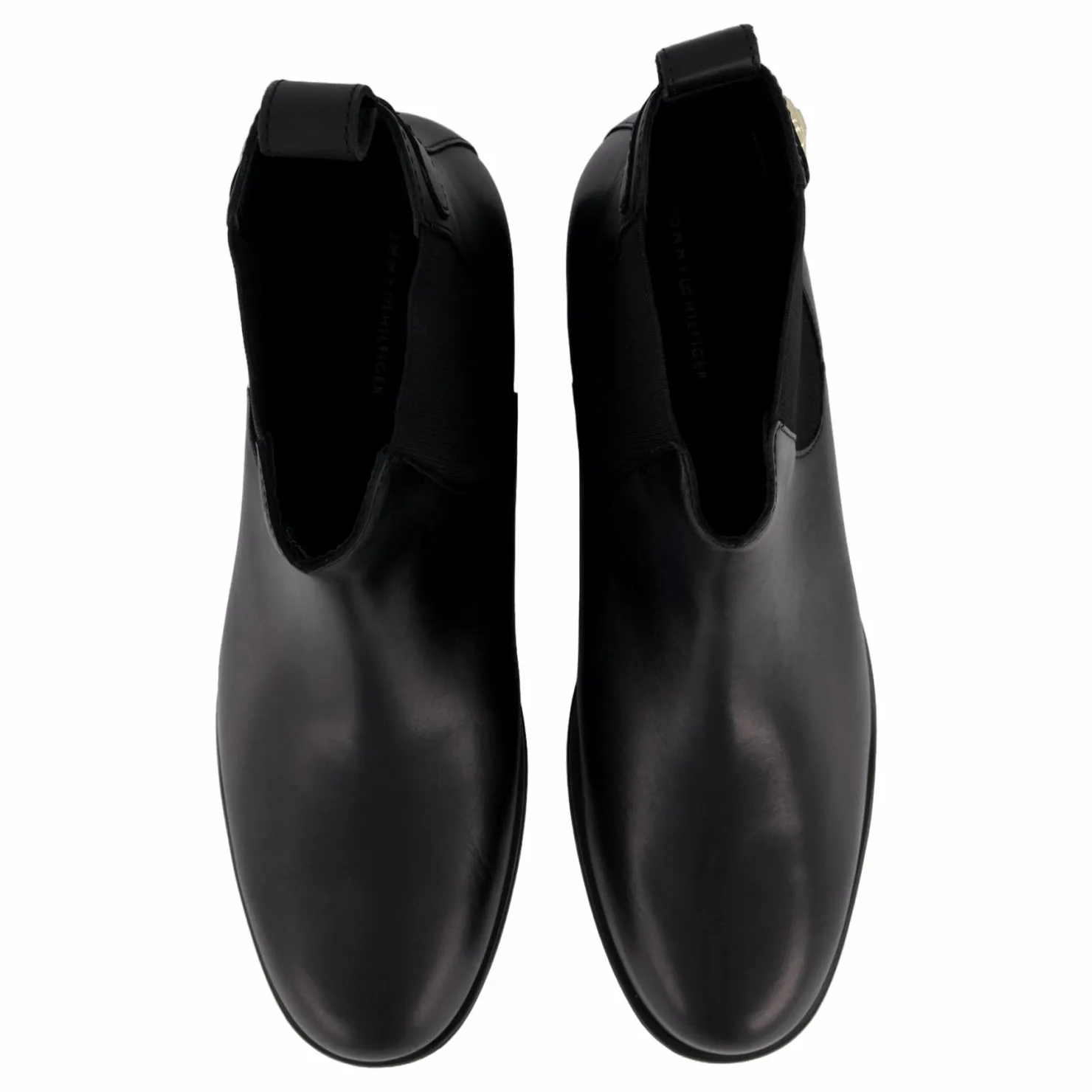 Tommy Hilfiger Th Stud Leather Low Chelsea Black Svart Discount