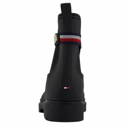 Tommy Hilfiger Th Stud Rubberised Rainboot Black Svart