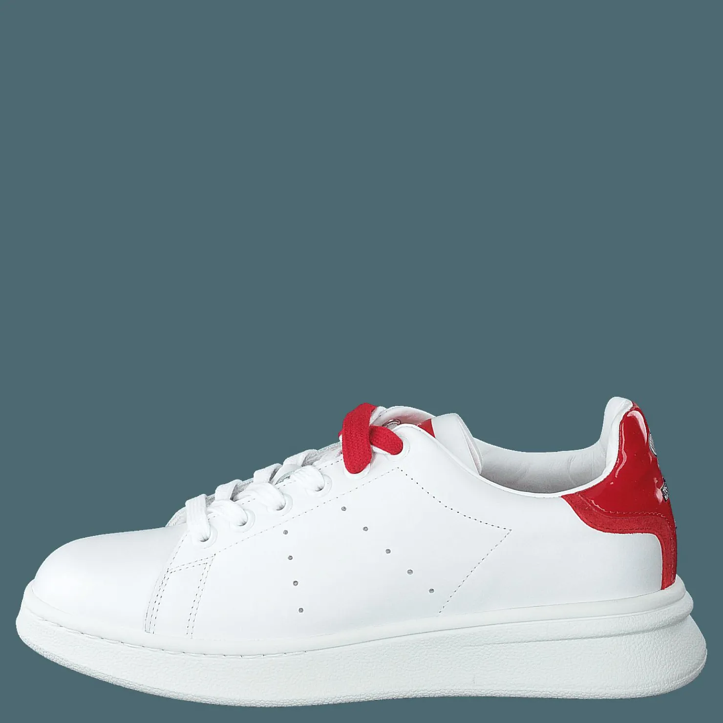 Marc Jacobs The Tennis Shoe White-red Vit och Röd New