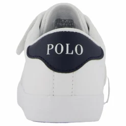Ralph Lauren Junior Theron V Ps White Smooth Pu/navy W/ Navy P Vit Outlet