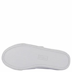 Ralph Lauren Junior Theron V Ps White Smooth Pu/gold Metallick Vit Outlet