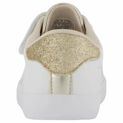 Ralph Lauren Junior Theron V Ps White Smooth Pu/gold Metallick Vit Outlet