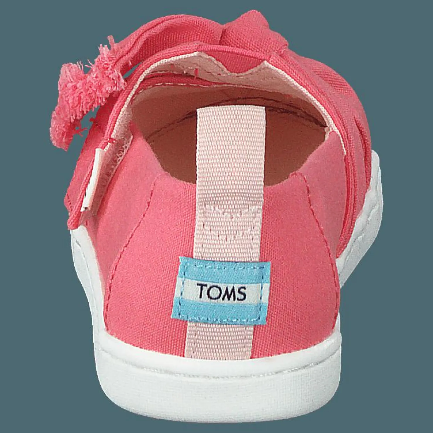Toms Tiny Canvas Knot Alprg Peach Rosa Clearance