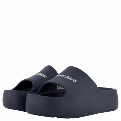 Tommy Hilfiger Tjw Chunky Flatform Slide Blå Sale