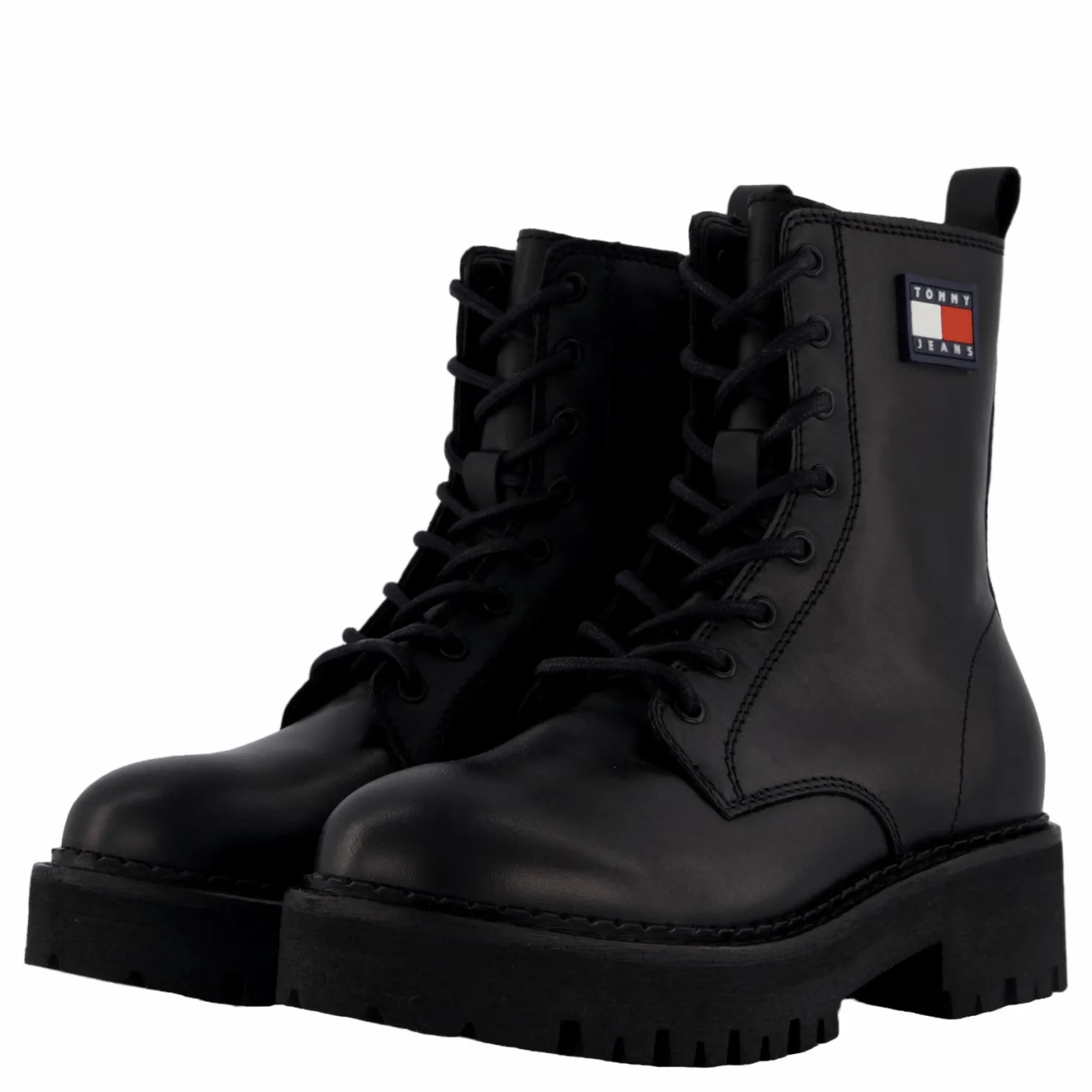 Tommy Hilfiger Tjw Urban Lace Up Boot Black Svart Outlet