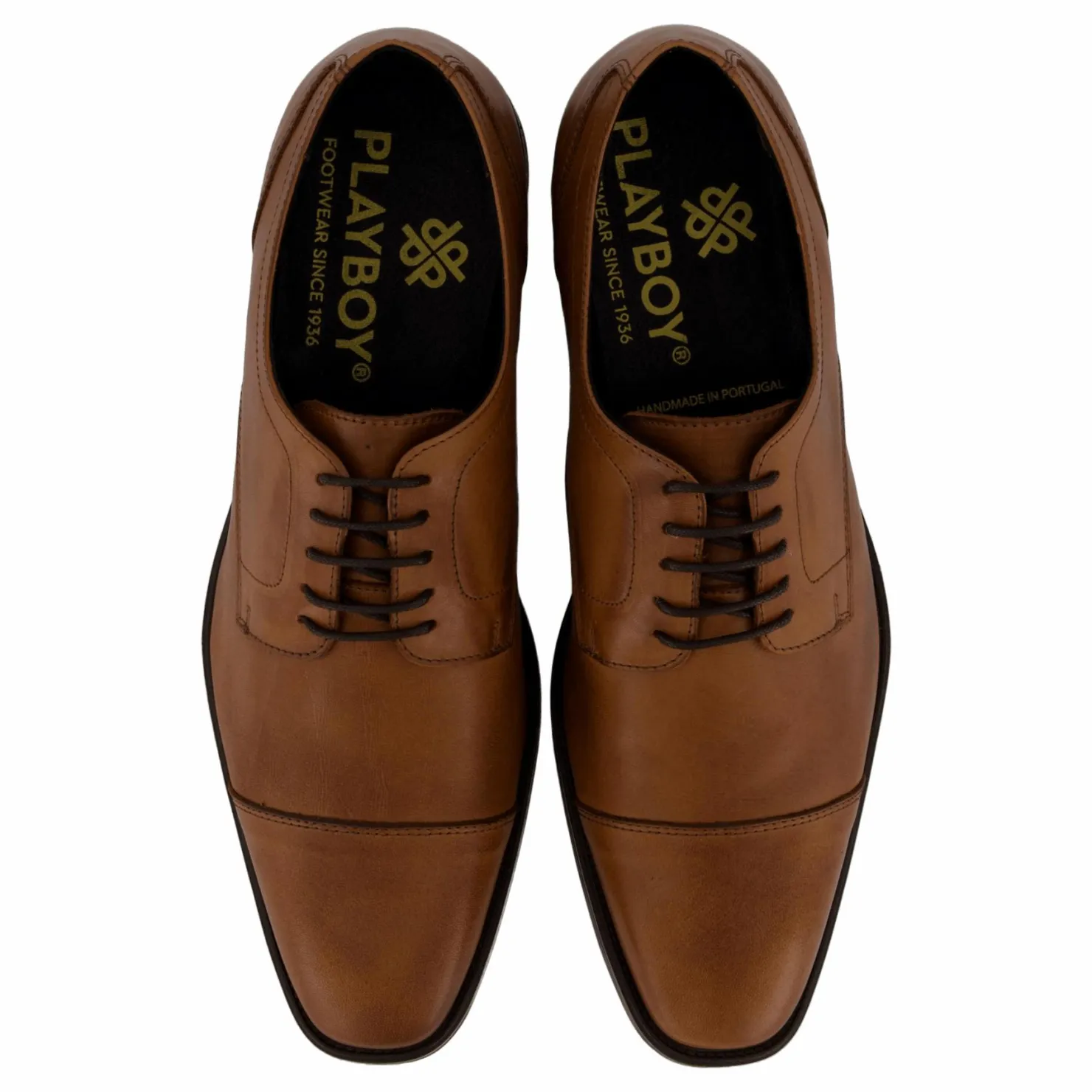 Playboy Footwear Tom Brown Leather Brun Discount