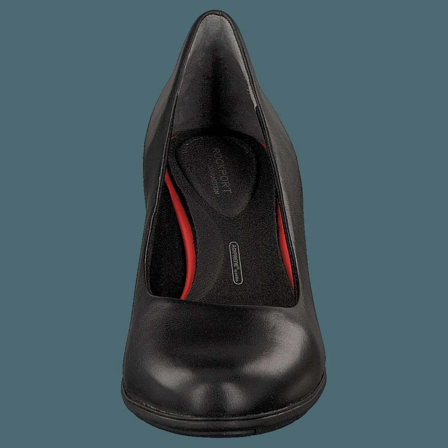 Rockport Total Motion 60Mm Heel Black Burn Calf Svart Clearance