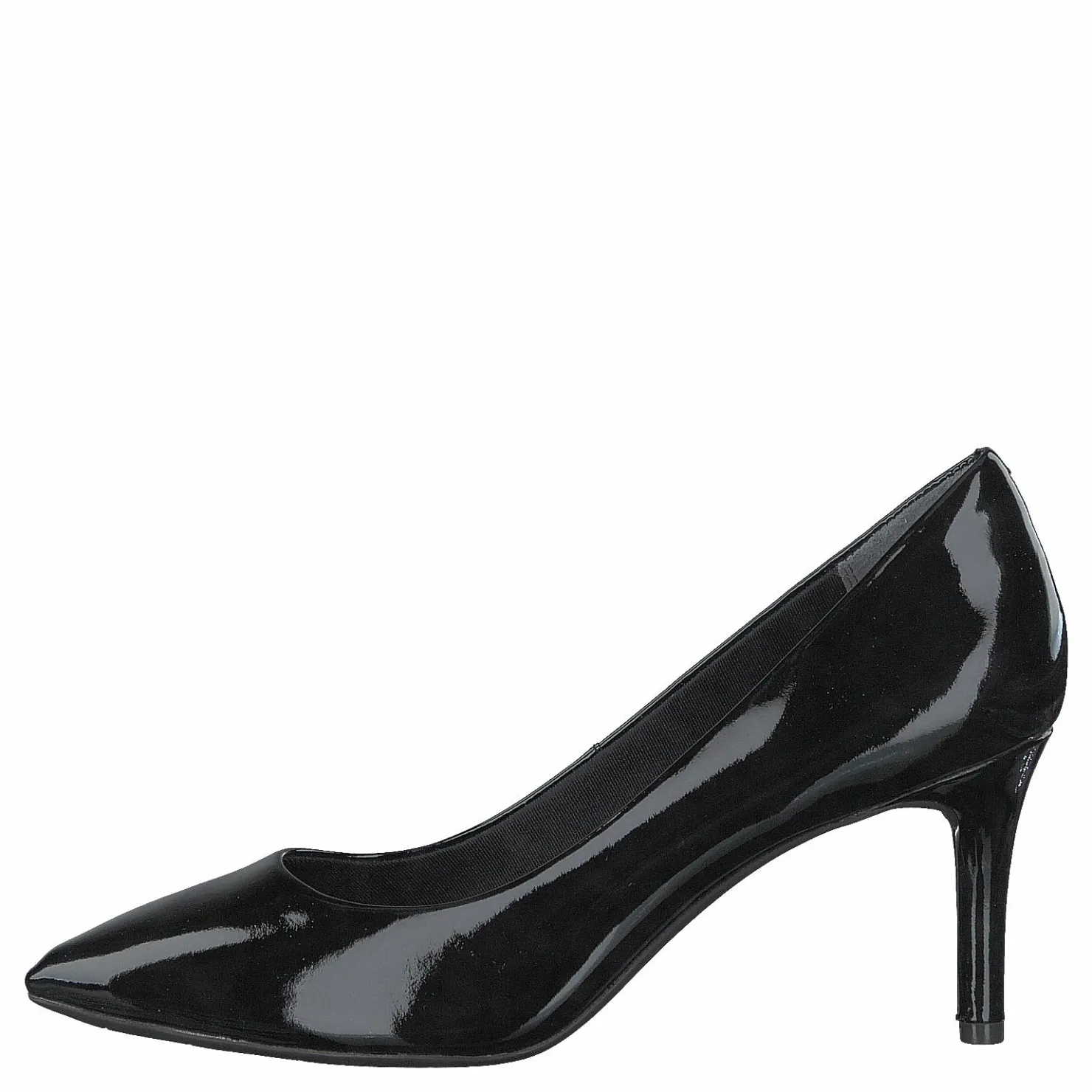 Rockport Total Motion 75Mm Pointy Pump Black Patent Svart Hot