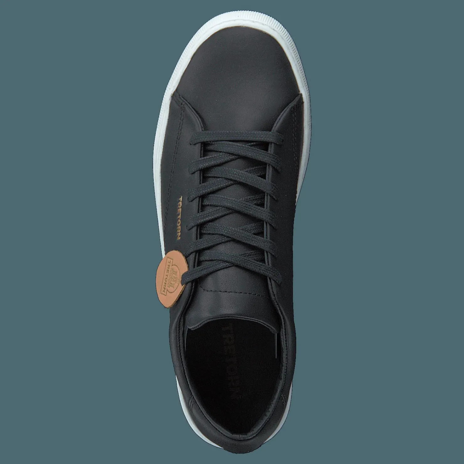 Tretorn Tournament Leather Black/white Svart Best
