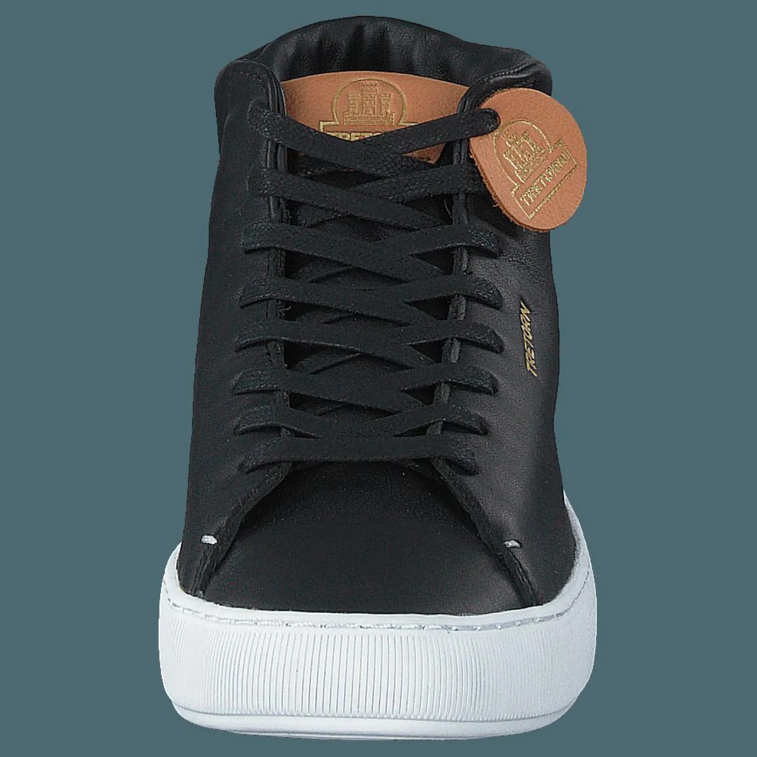 Tretorn Tournament Leather Hi Wp Black/white Svart Clearance