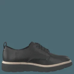 Clarks Trace Walk Black Leather Svart New