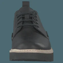 Clarks Trace Walk Black Leather Svart New