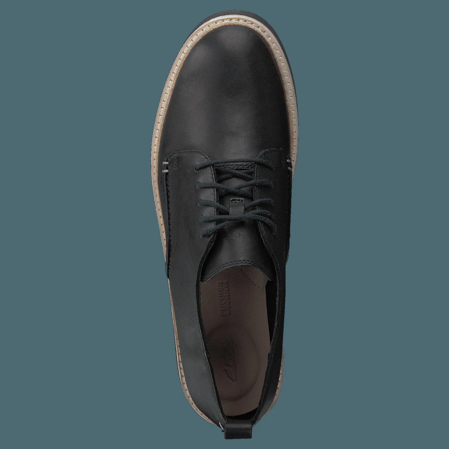 Clarks Trace Walk Black Leather Svart New