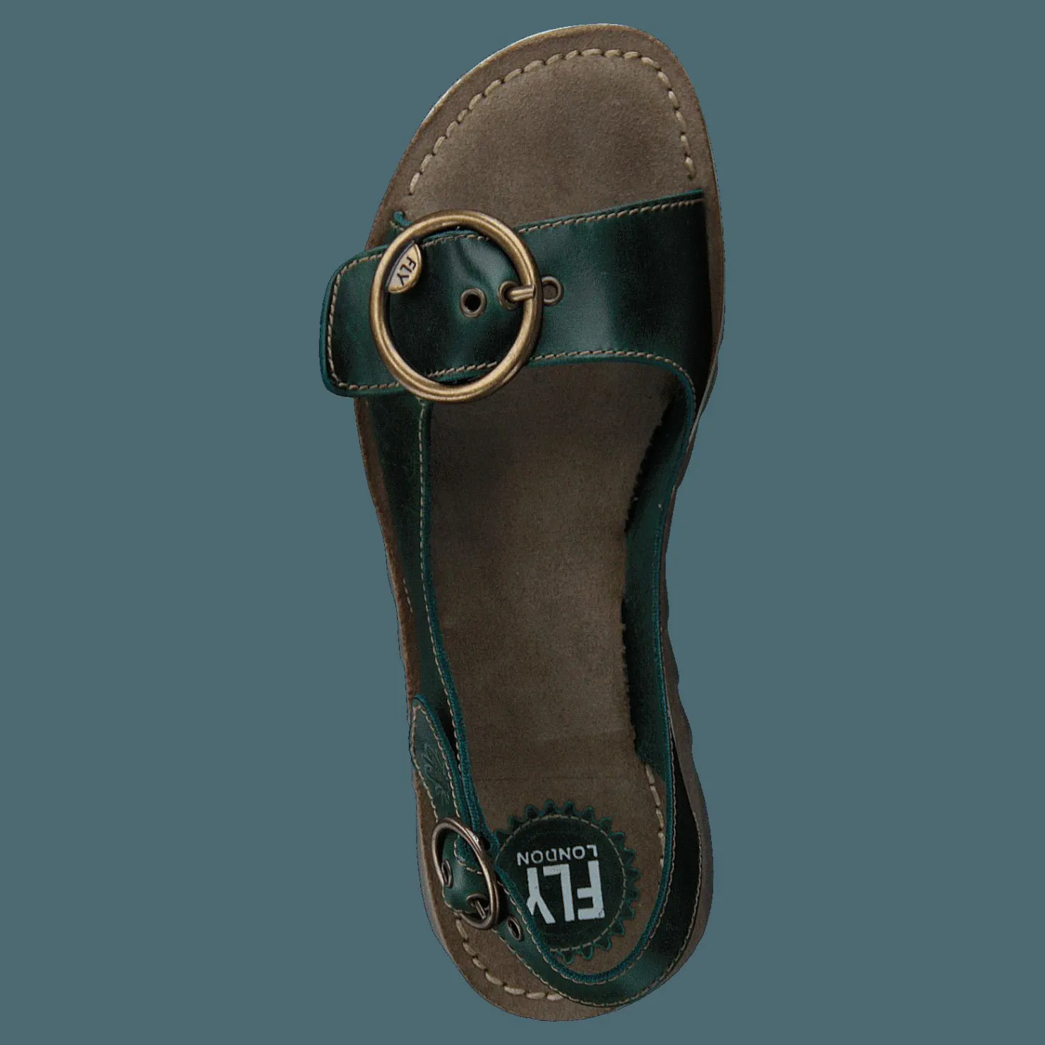 Fly London Tram 2 Bridle-petrol Brun Sale