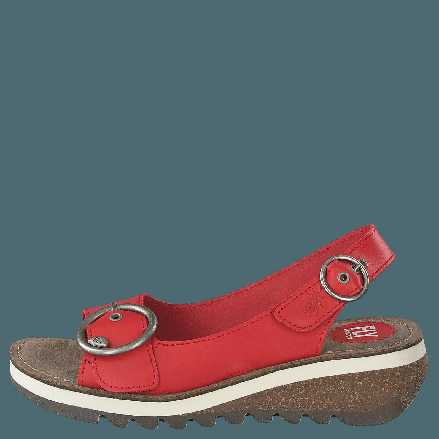 Fly London Tram 2 Bridle-scarlet Röd Discount