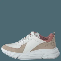 Clarks Tricomet Run Sand Combi Vit och Beige Outlet
