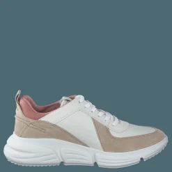 Clarks Tricomet Run Sand Combi Vit och Beige Outlet