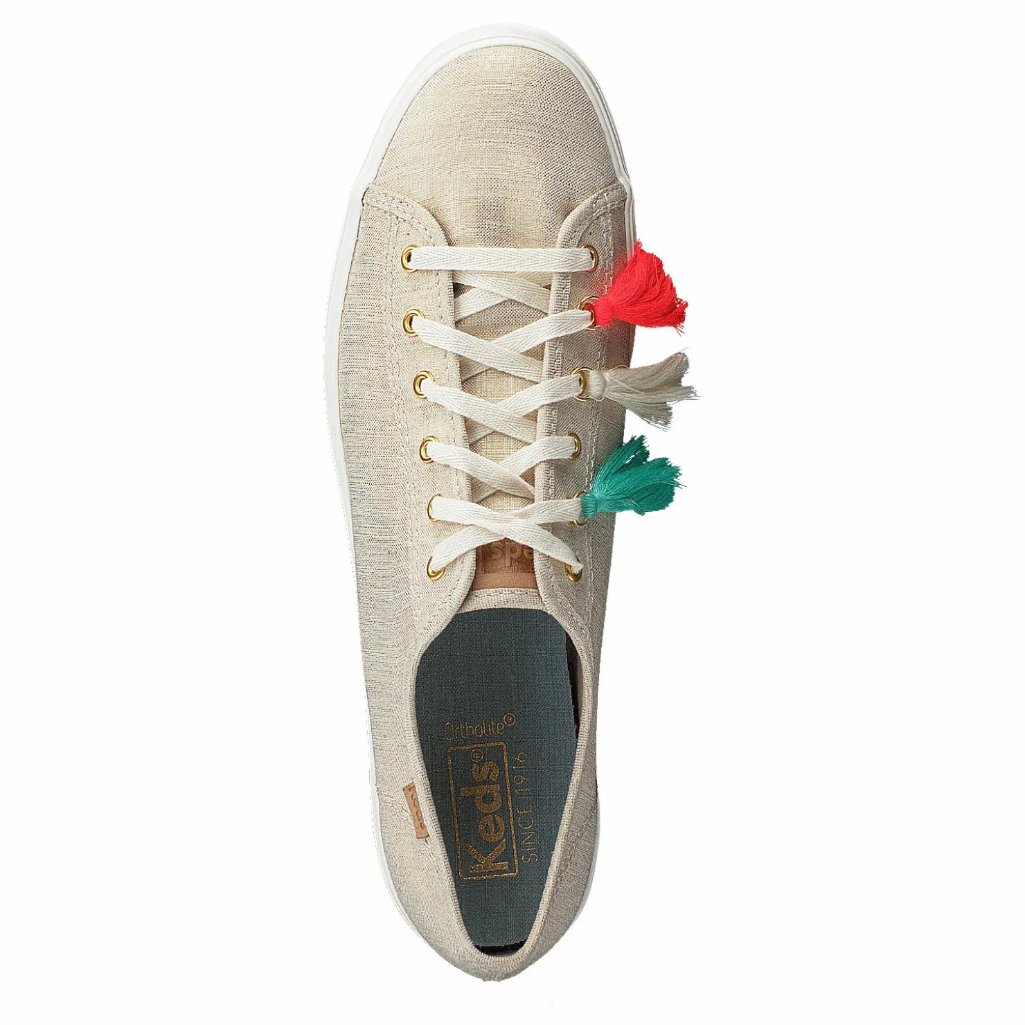 Keds Triple Kick Tassle Natural / Gold Guld och Beige