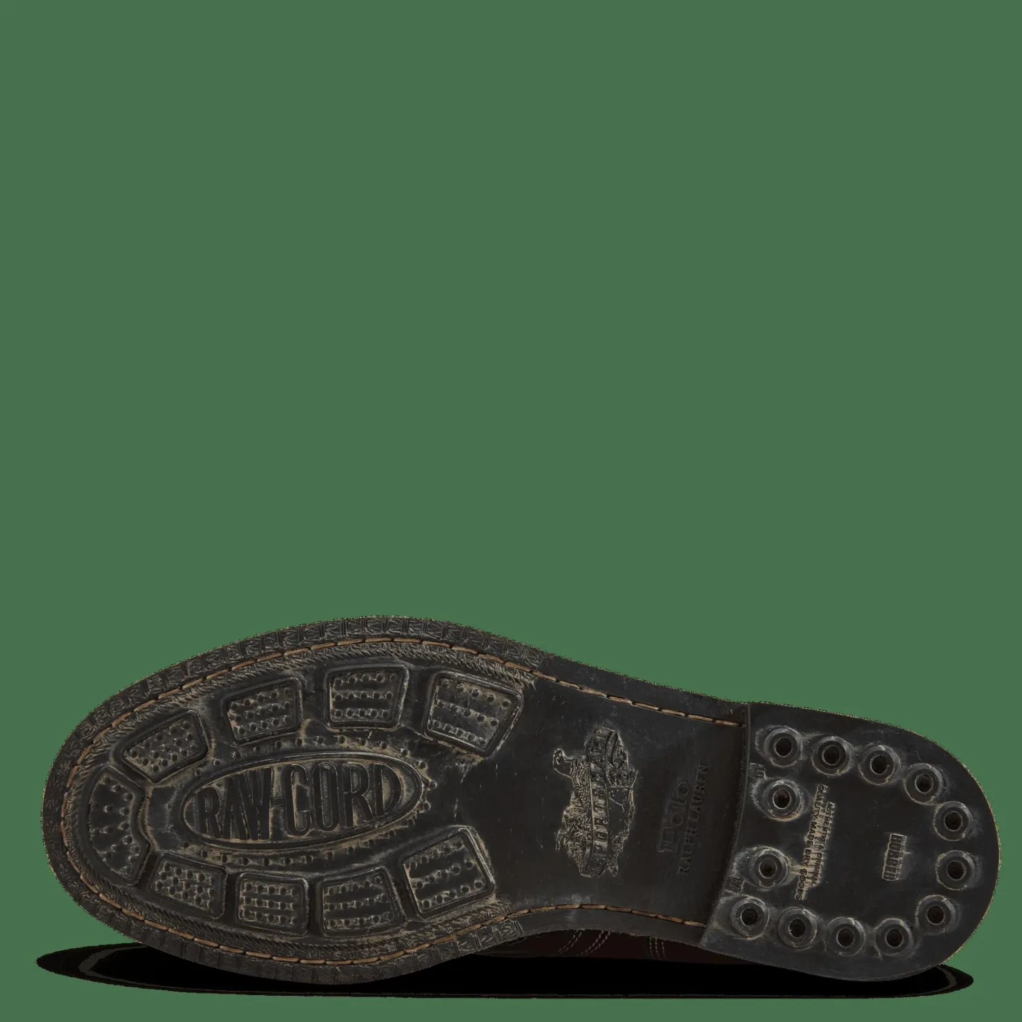 Polo Ralph Lauren Tumbled Leather Boot Black Svart Outlet