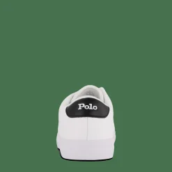 Polo Ralph Lauren Tumbled Leather White / Black Vit Hot