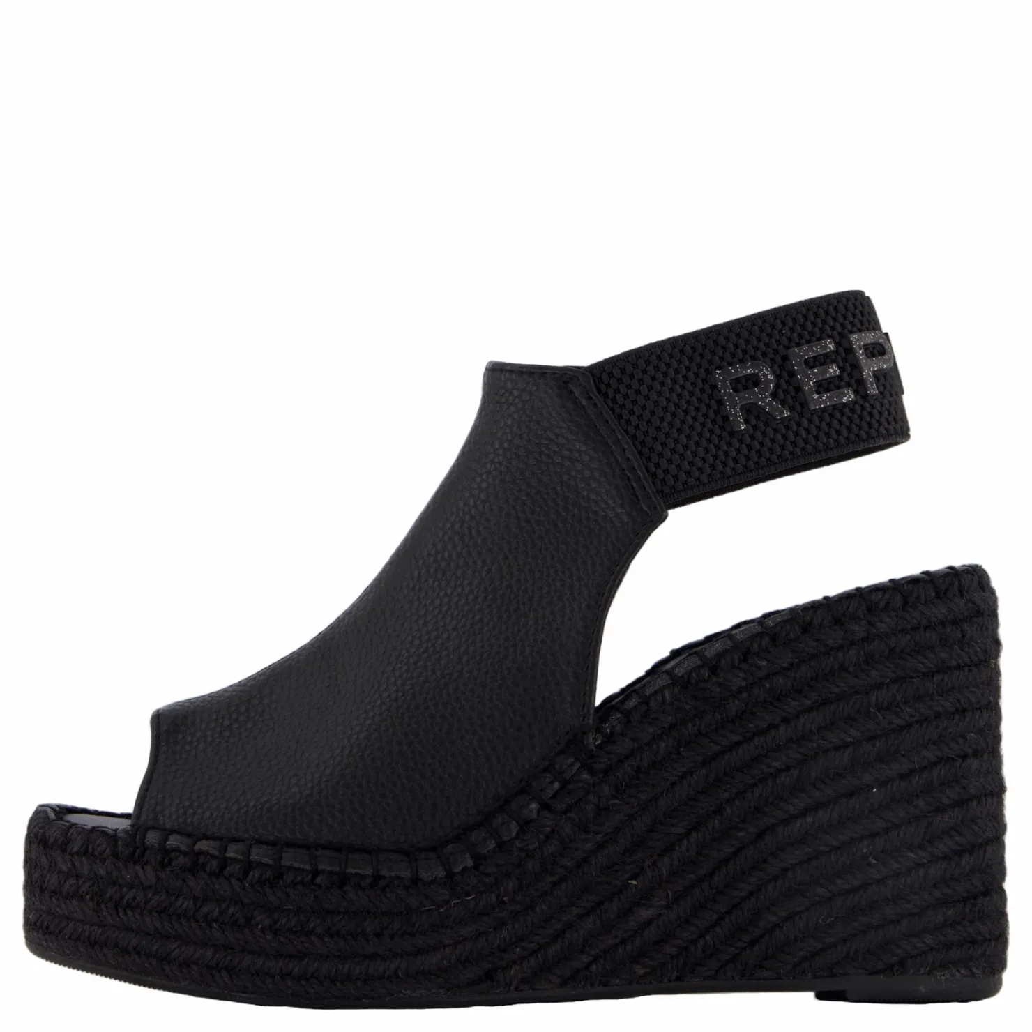 Replay Tyne Wedge Black Svart Outlet