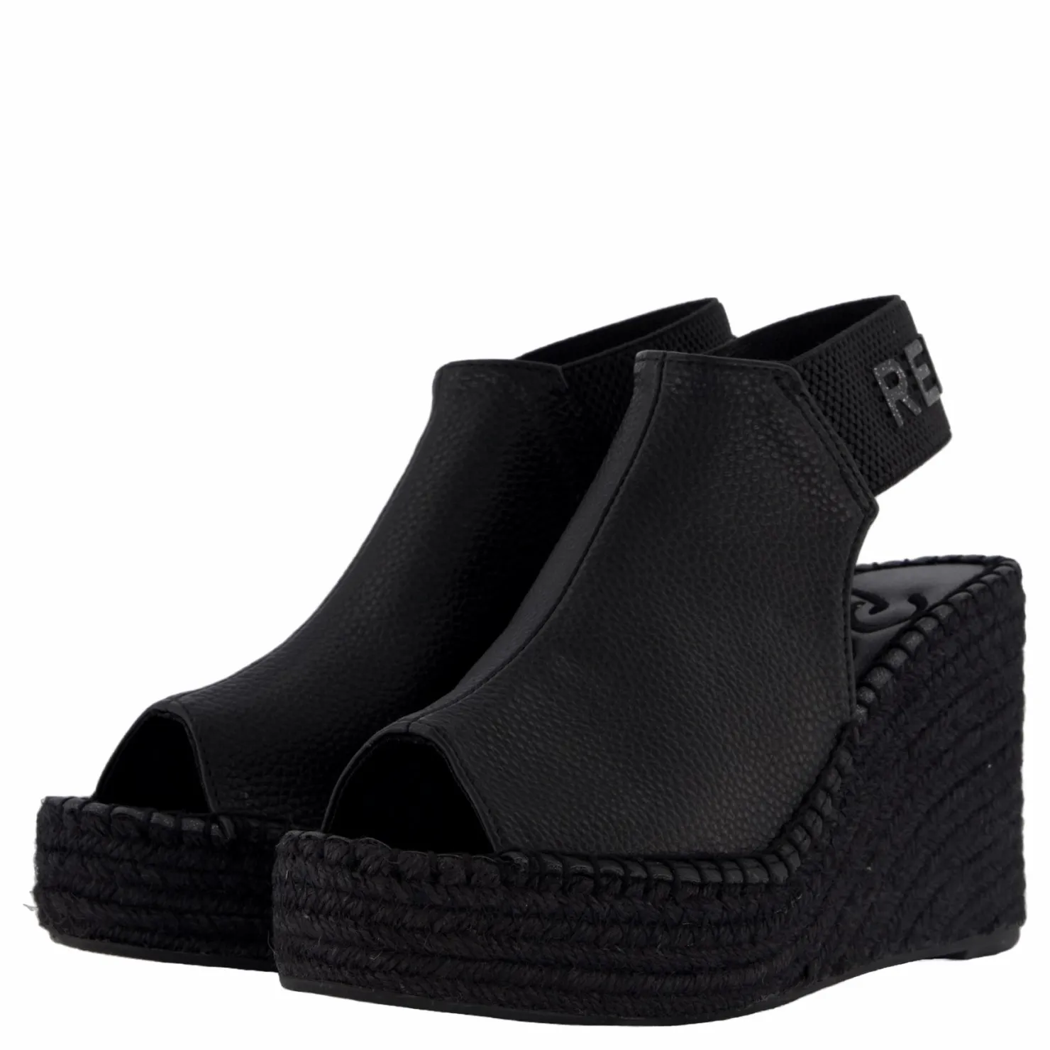 Replay Tyne Wedge Black Svart Outlet