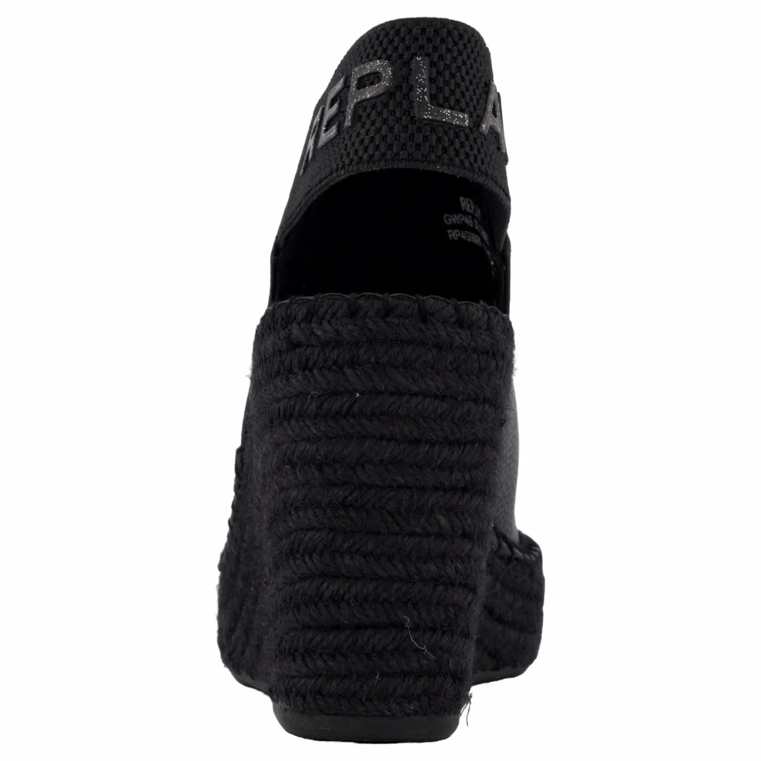 Replay Tyne Wedge Black Svart Outlet