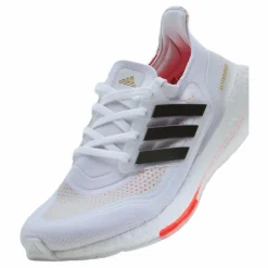 adidas Ultraboost 21 Shoes Cloud White / Core Black / Solar Red Vit Online