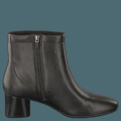 Clarks Un Cosmo Up Black Leather Grå