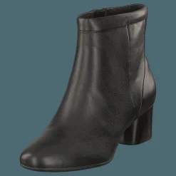 Clarks Un Cosmo Up Black Leather Grå