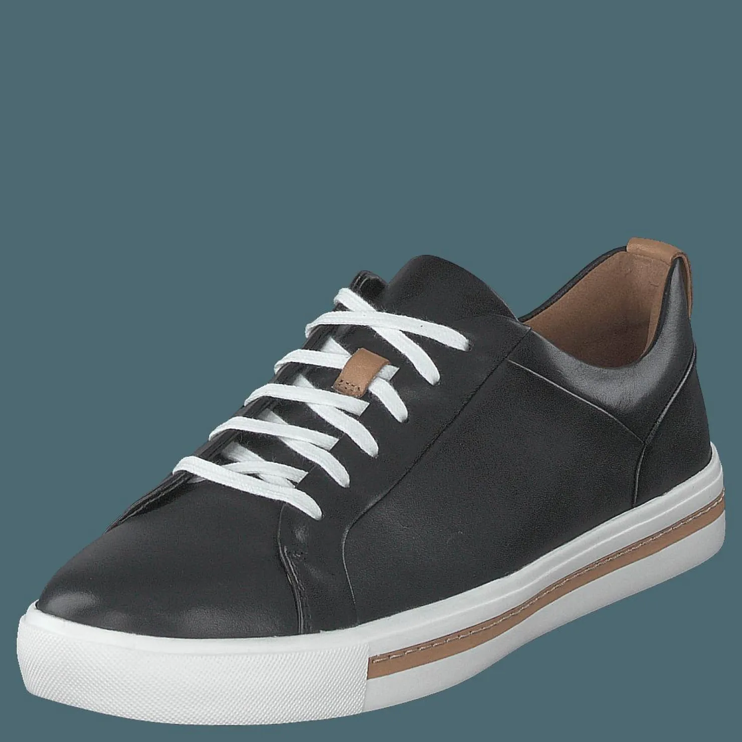 Clarks Un Maui Lace Black Leather Grå Best