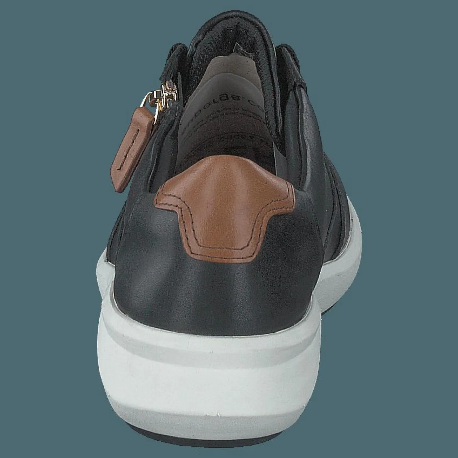 Clarks Un Rio Zip Black Leather Svart Best