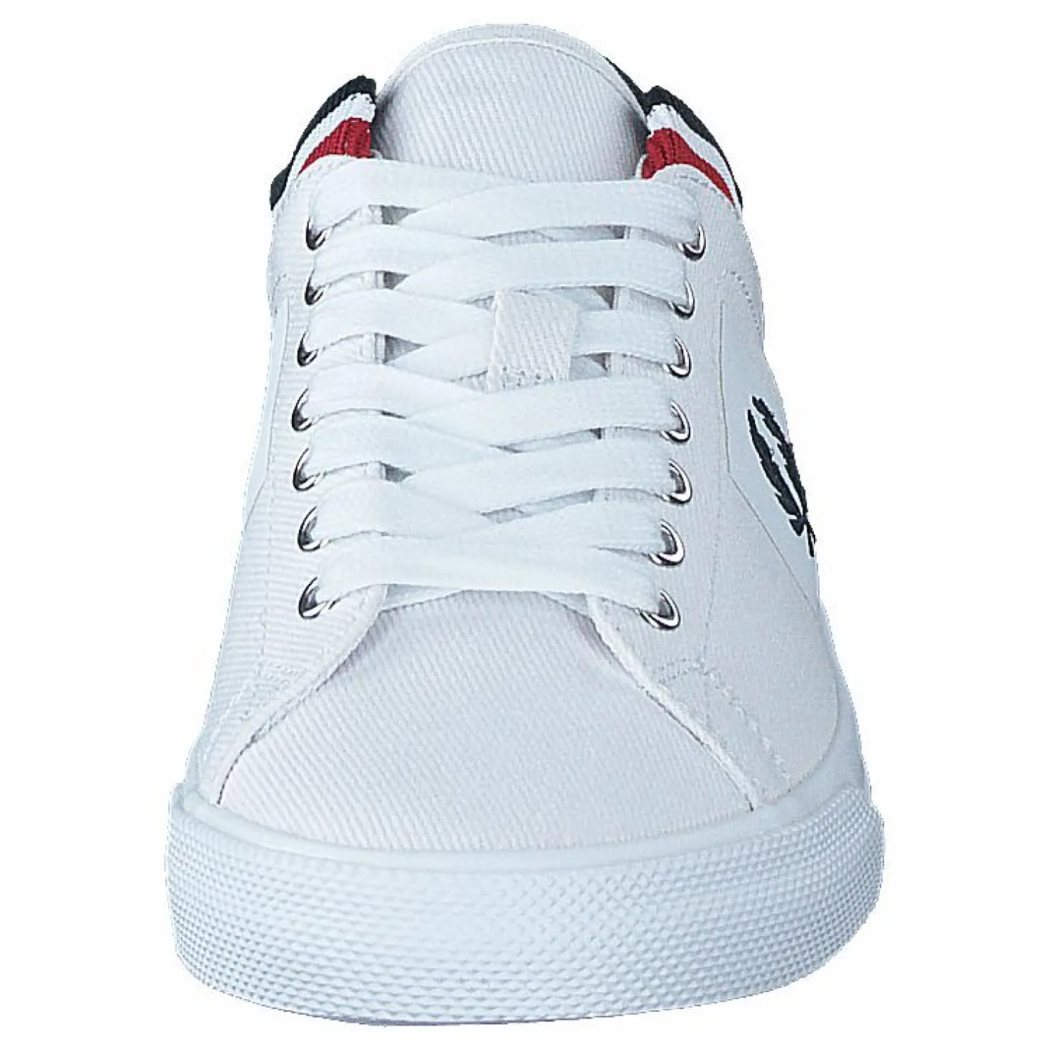 Fred Perry Underspin Tipped Cuff Twill White/navy Vit Outlet