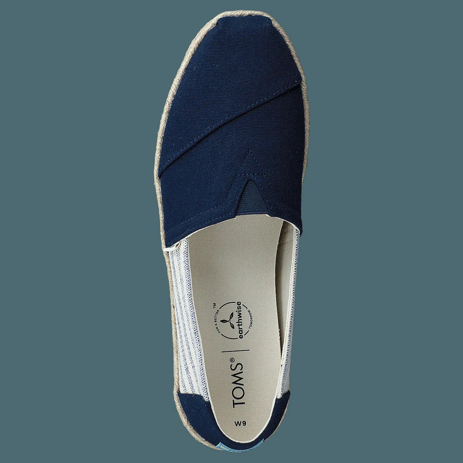 Toms University Stripe Alprg Navy Beige och Blå Sale