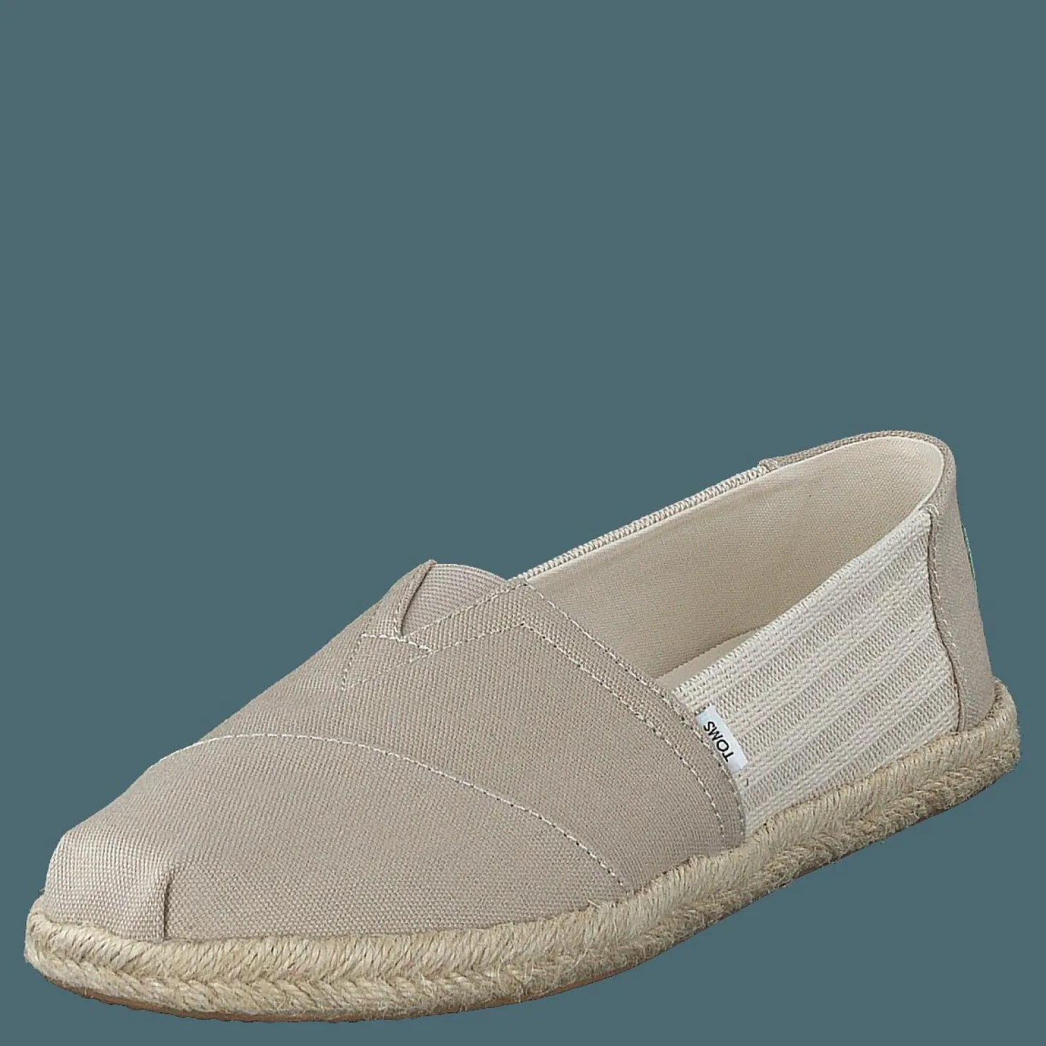 Toms University Stripe Organic Cott Tan Beige Online